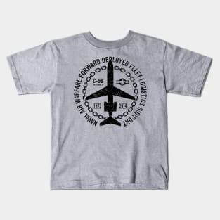 Vintage C-9B Skytrain II Aircraft Naval Fleet Logistics Support Aircraft Tribute Kids T-Shirt